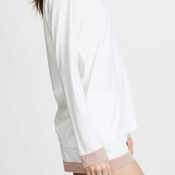 COSABELLA Bella Bridal Top and Boxer Pajama Set in Moon Ivory + Mandorla Size 1X - Picture 4 of 8